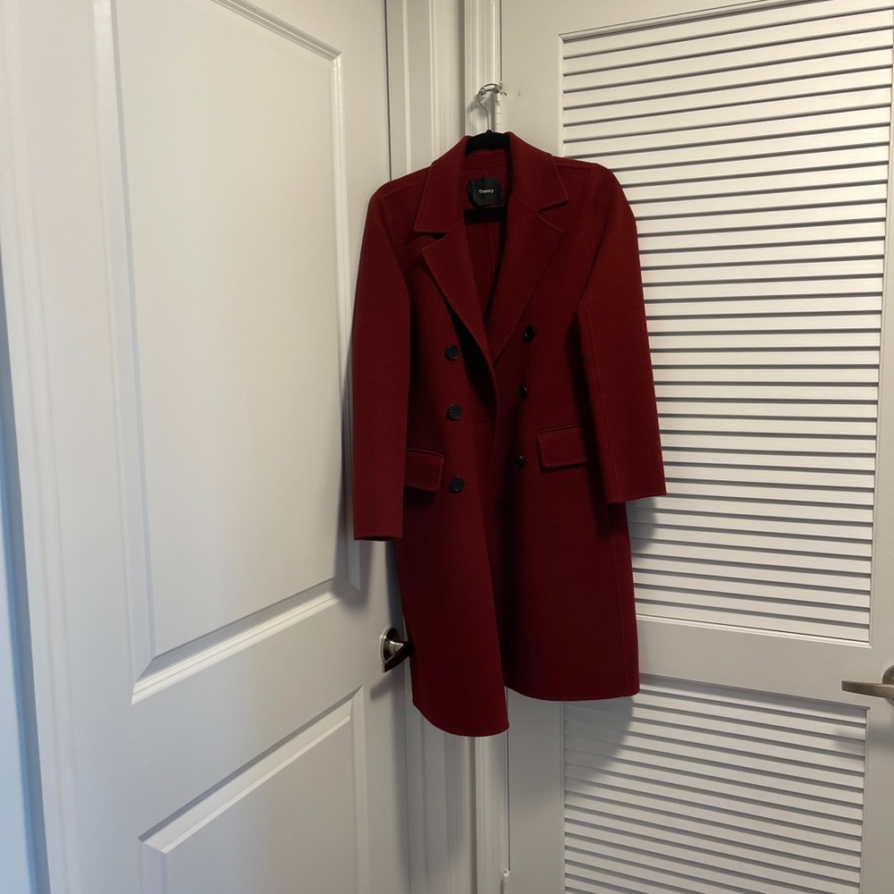 Theory Double Faced City Coat size S